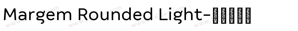 Margem Rounded Light字体转换
